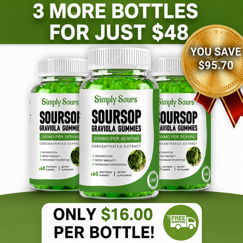 3 Bottles Soursop Gummies